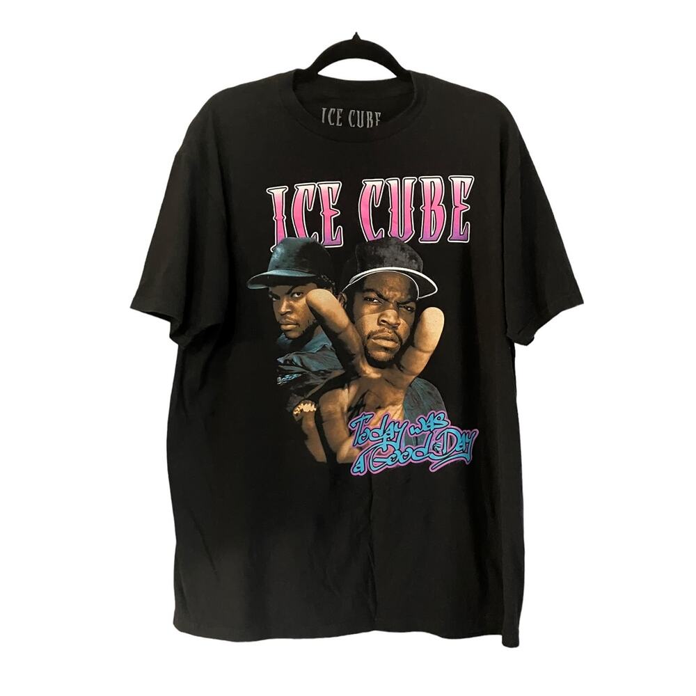 Ice Cube Today Was A Good Day Black Short Sleeve 100% Cotton T-Shirt | Size XL